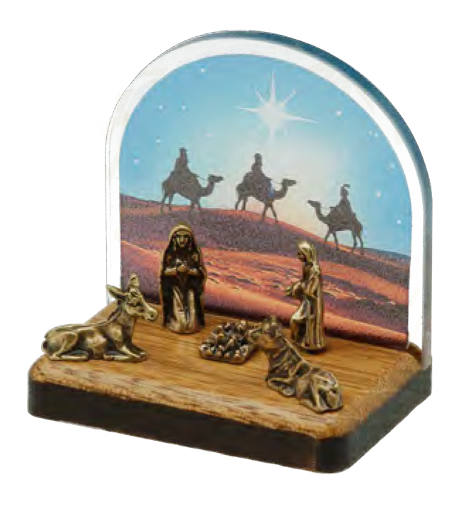 Mini Nativity Scene with 3 Kings