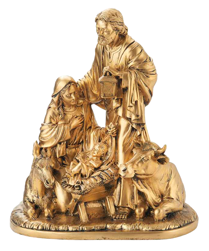 Bronze Resin Nativity Statue