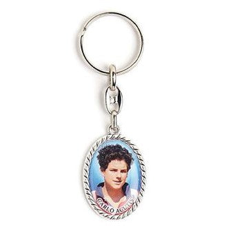 Carlo Acutis Oval Keyring