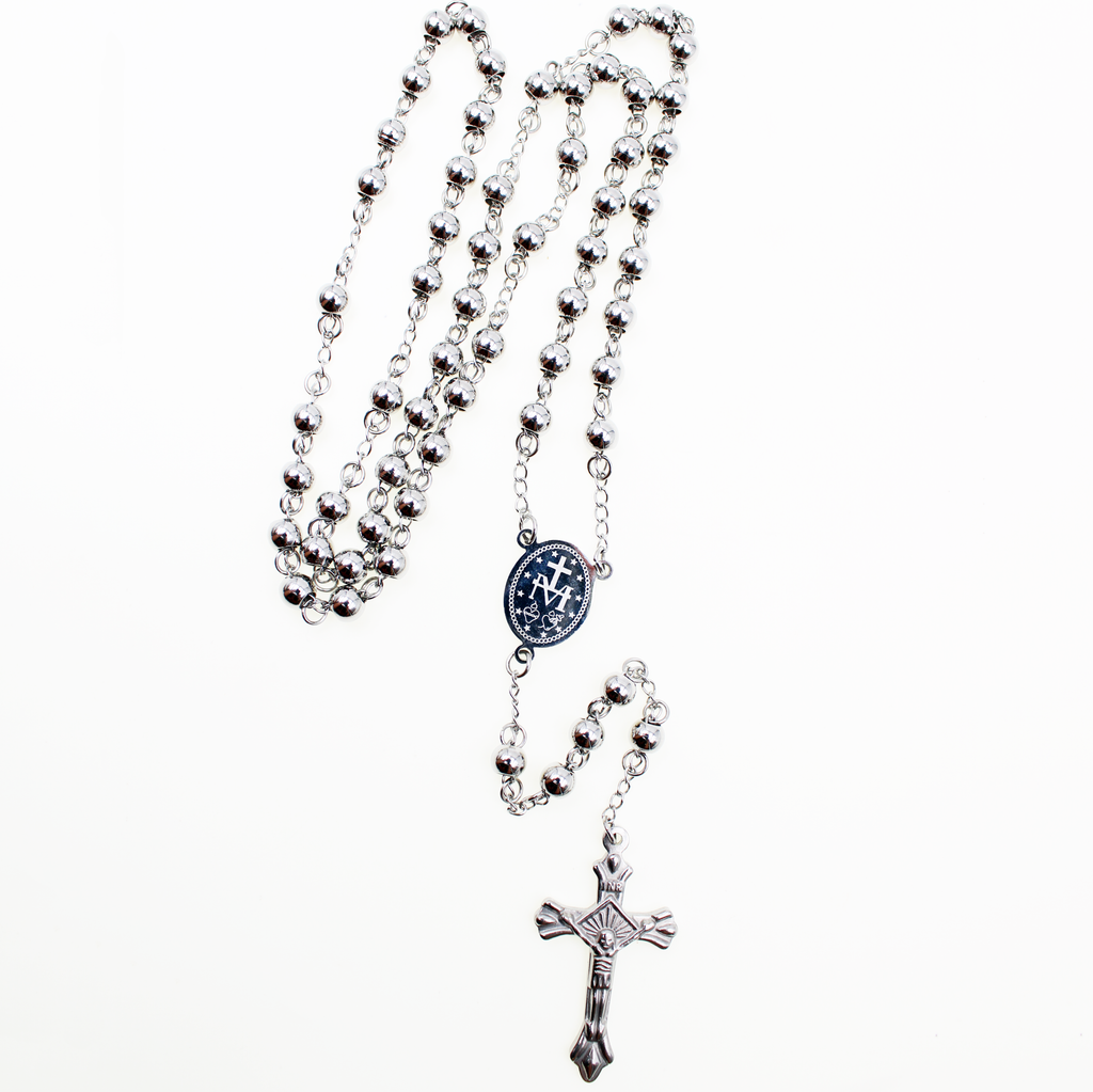 6mm Stainless Steel Rosary