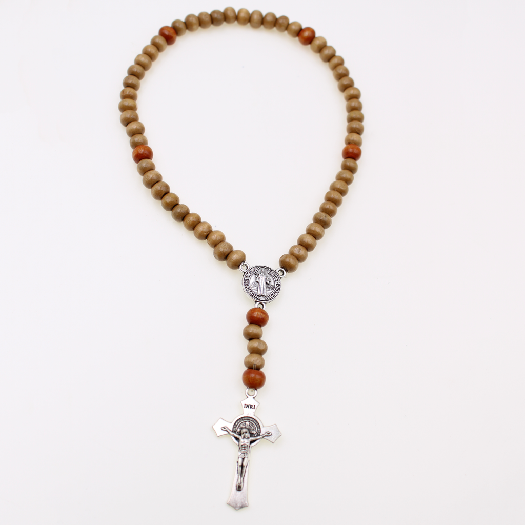 3mm Wood Stretch Auto Rosary