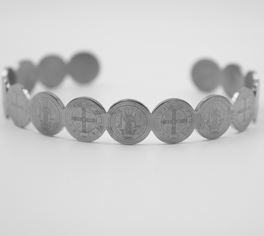 St. Benedict Stainless Steel Bracelet