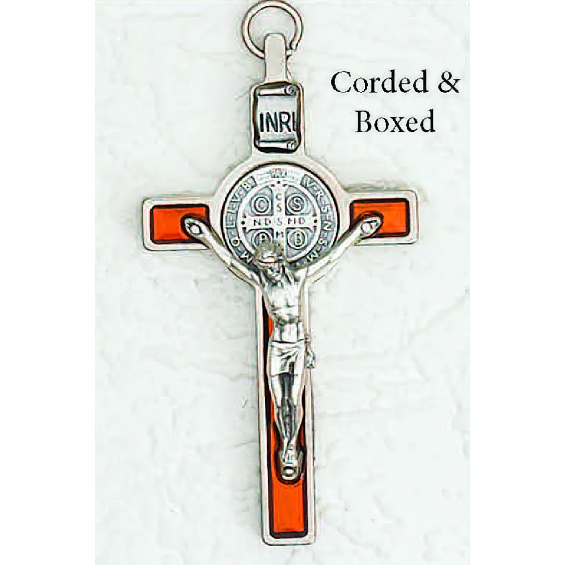 Lumen Mundi Enamel Cross Confirmation Keychain